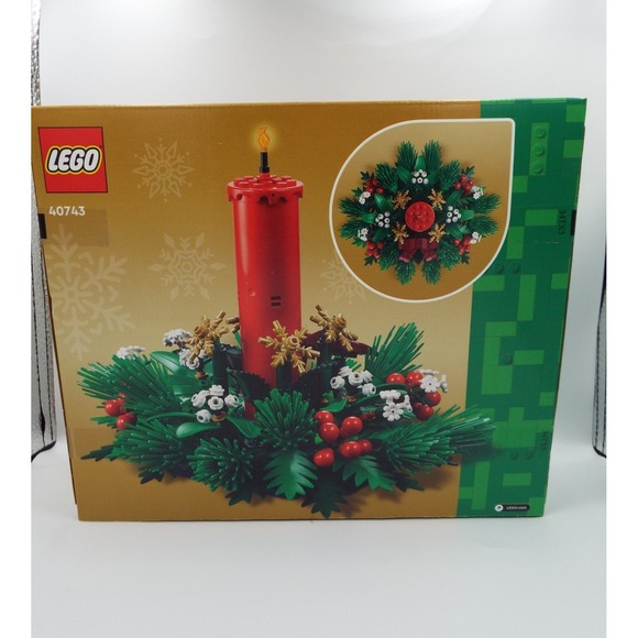 Lego Other - XM1 - LEGO Christmas Table Decoration Holiday Wreath Building Set 433 Pieces NEW